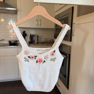 ALICE + OLIVIA Brigida Embroidered Tank Top - M